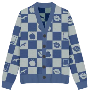 1989 Checkered Knit Cardigan