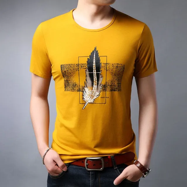 2019 New Fashion Brand T Shirt Mens Print Top Grade Summer Street Wear Tops Trends Pattern Short Sleeve Tshirts Men boys Clothes