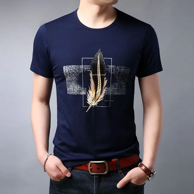 2019 New Fashion Brand T Shirt Mens Print Top Grade Summer Street Wear Tops Trends Pattern Short Sleeve Tshirts Men boys Clothes