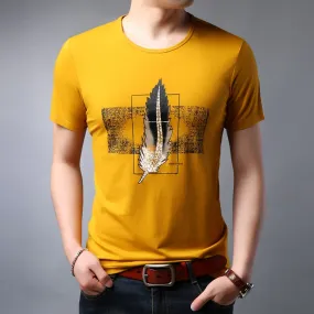 2019 New Fashion Brand T Shirt Mens Print Top Grade Summer Street Wear Tops Trends Pattern Short Sleeve Tshirts Men boys Clothes