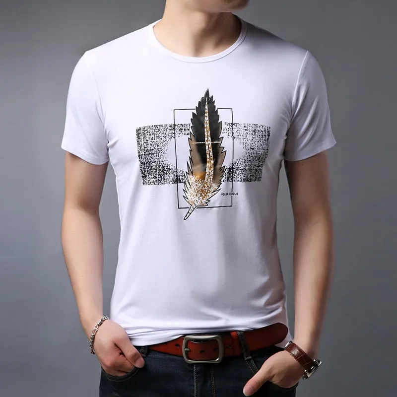 2019 New Fashion Brand T Shirt Mens Print Top Grade Summer Street Wear Tops Trends Pattern Short Sleeve Tshirts Men boys Clothes