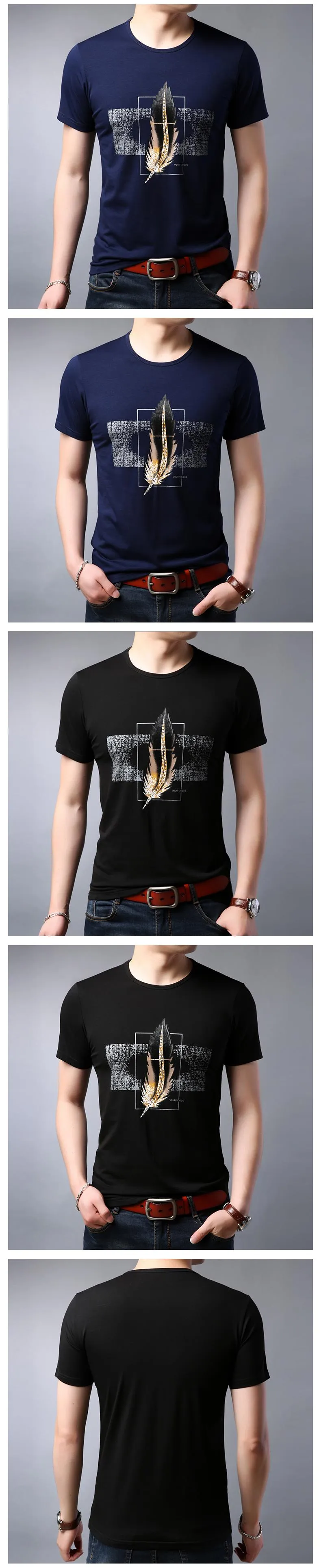 2019 New Fashion Brand T Shirt Mens Print Top Grade Summer Street Wear Tops Trends Pattern Short Sleeve Tshirts Men boys Clothes