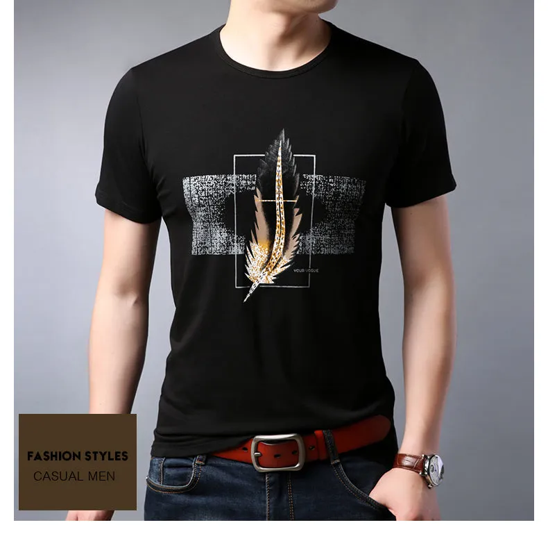 2019 New Fashion Brand T Shirt Mens Print Top Grade Summer Street Wear Tops Trends Pattern Short Sleeve Tshirts Men boys Clothes