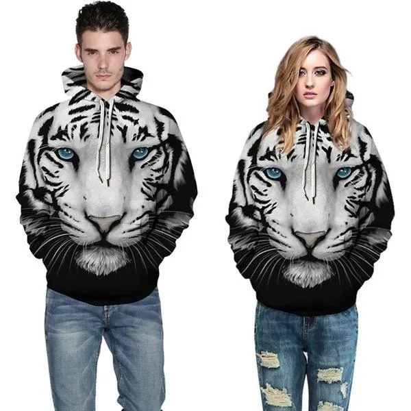 3D Tiger Print Unisex Sweatshirts