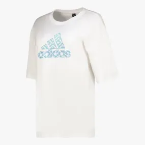 adidas Womens Vc Post Short Sleeve Tee White