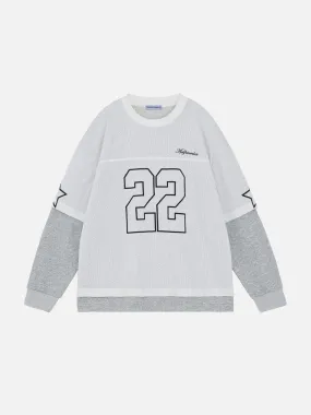 Aelfric Eden Cut-Out Patchwork Sweatshirt