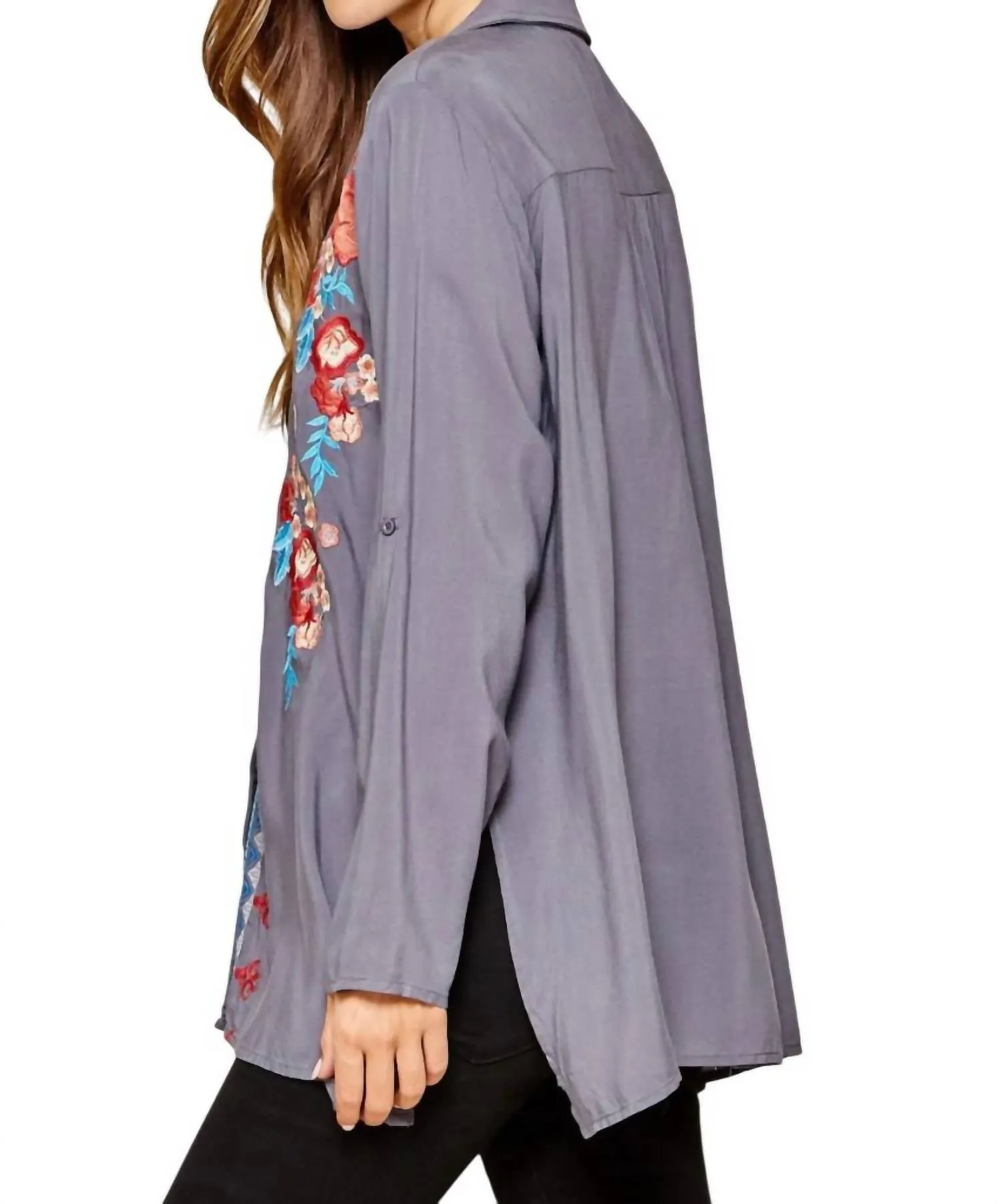 Andree By Unit - Floral Embroidered Tunic