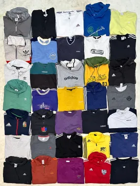 Authentic vintage Adidas sweatshirts and hoodies 35 piece
