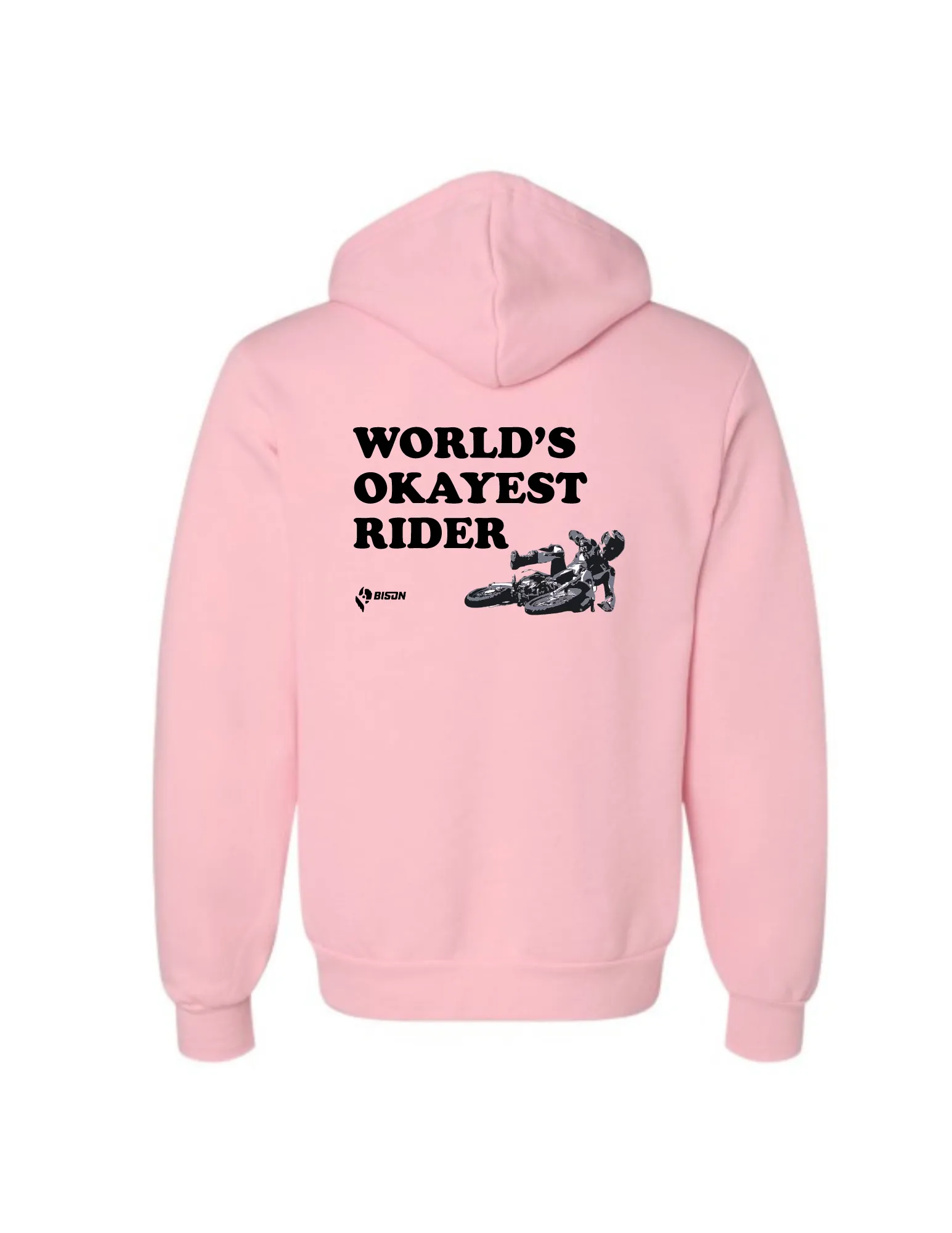 Bison World's Okayest Rider Full-Zip Hoodie