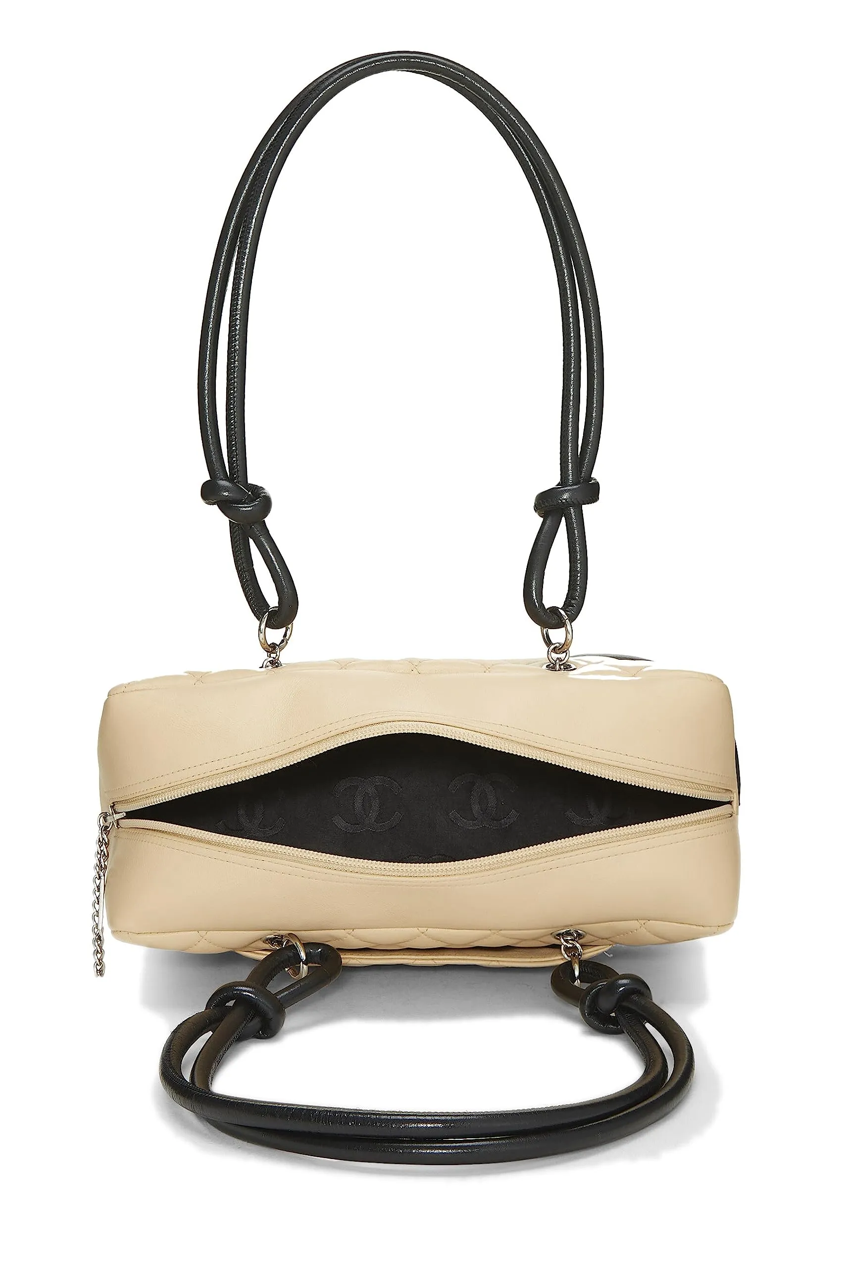 Chanel,  Beige Calfskin Cambon Ligne Bowler, Beige