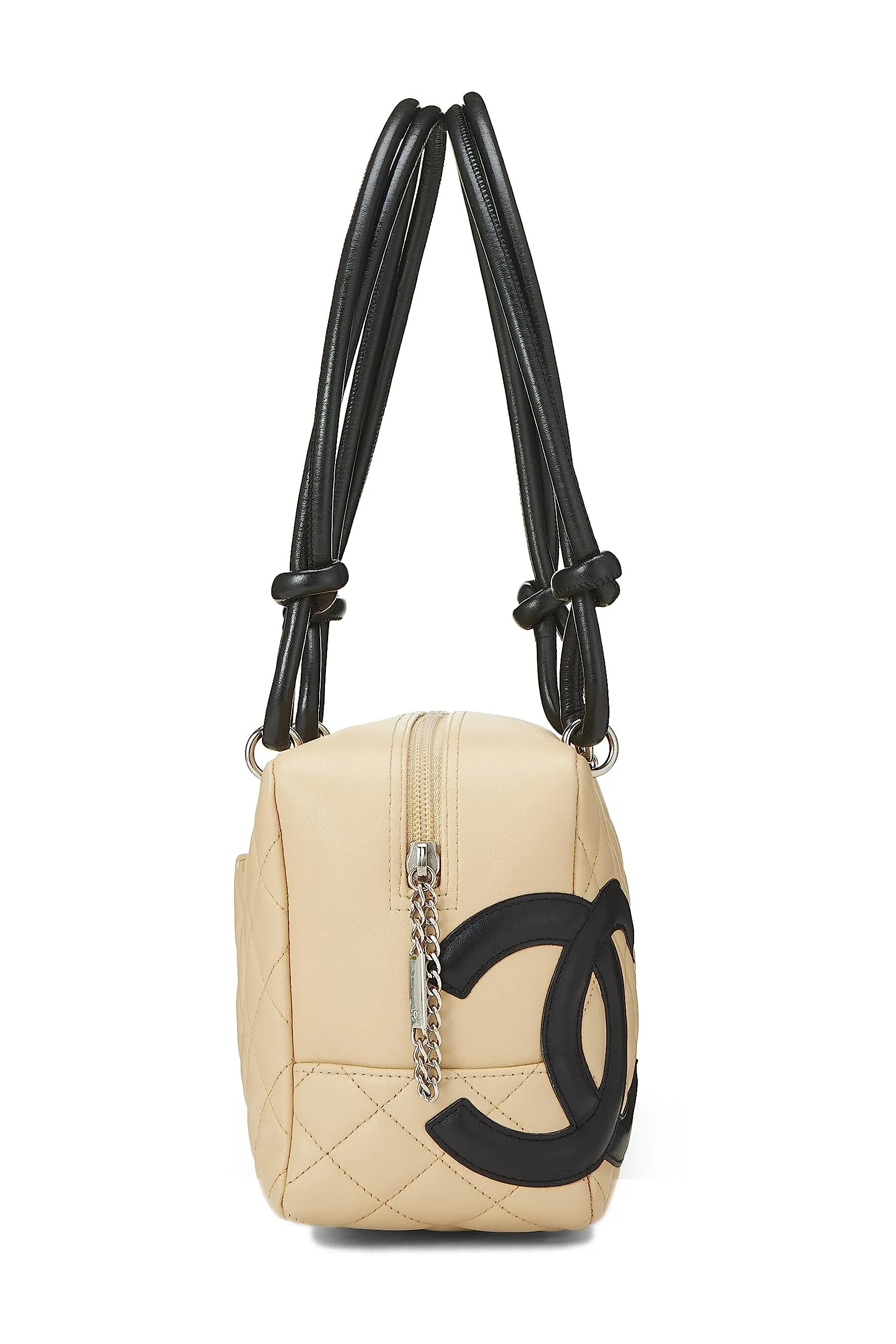 Chanel,  Beige Calfskin Cambon Ligne Bowler, Beige