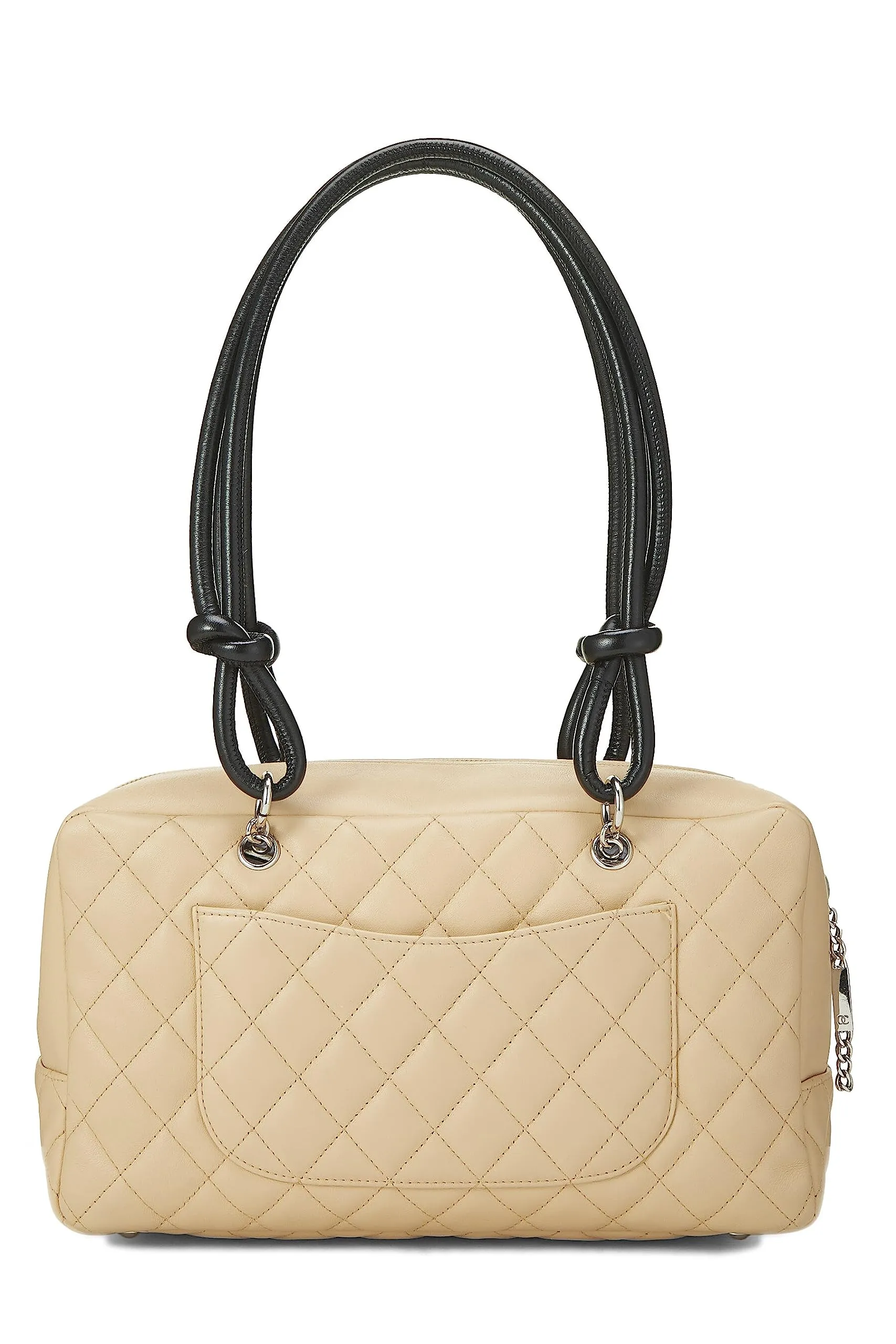 Chanel,  Beige Calfskin Cambon Ligne Bowler, Beige