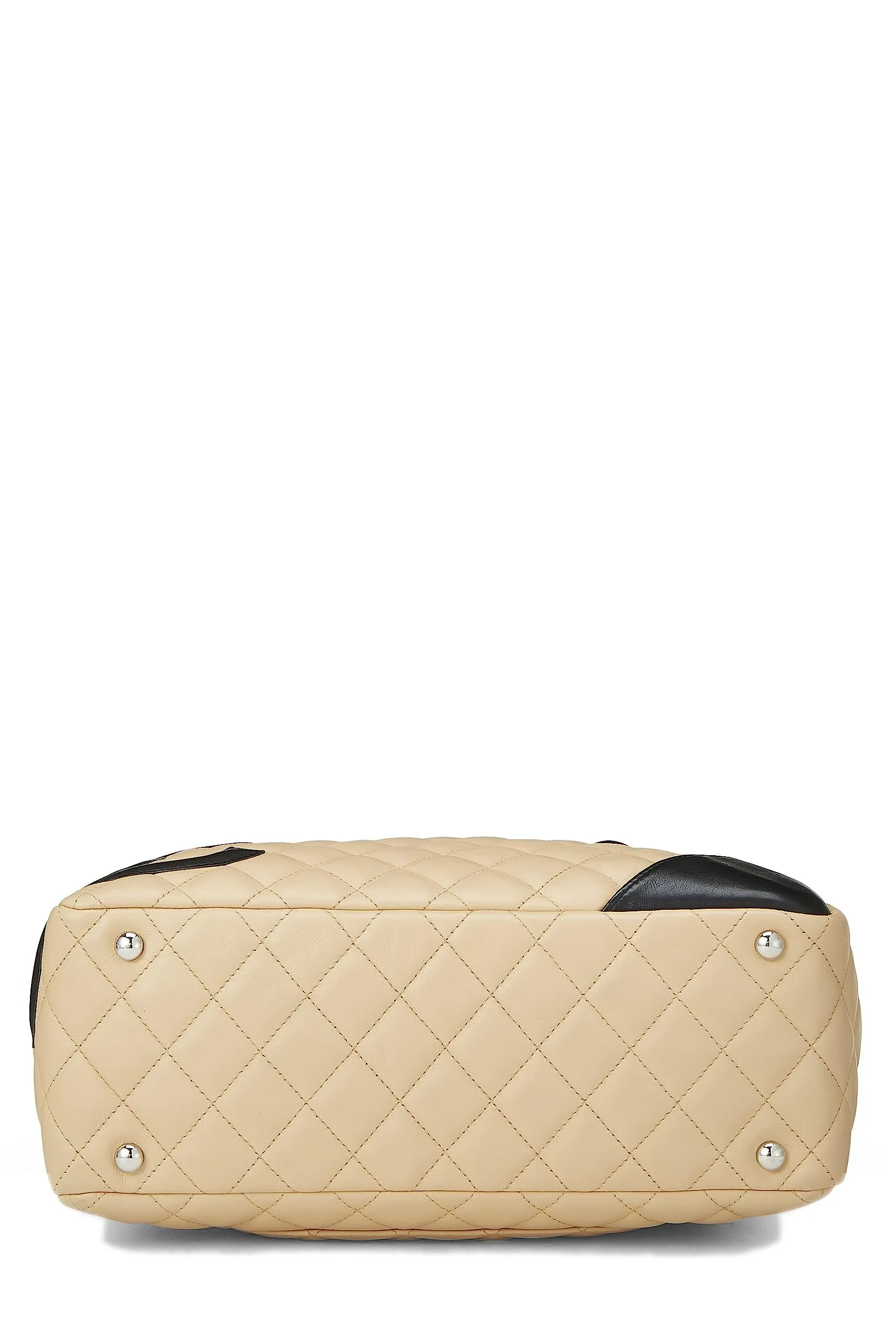 Chanel,  Beige Calfskin Cambon Ligne Bowler, Beige