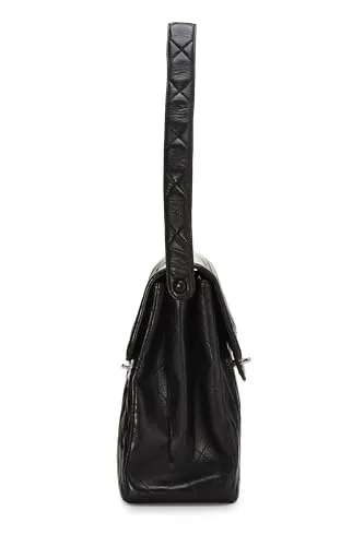 Chanel,  Black Quilted Lambskin Double Sided Tall, Black