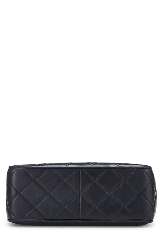 CHANEL,  Navy Quilted Lambskin Square Flap Medium, Navy