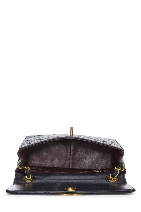 CHANEL,  Navy Quilted Lambskin Square Flap Medium, Navy