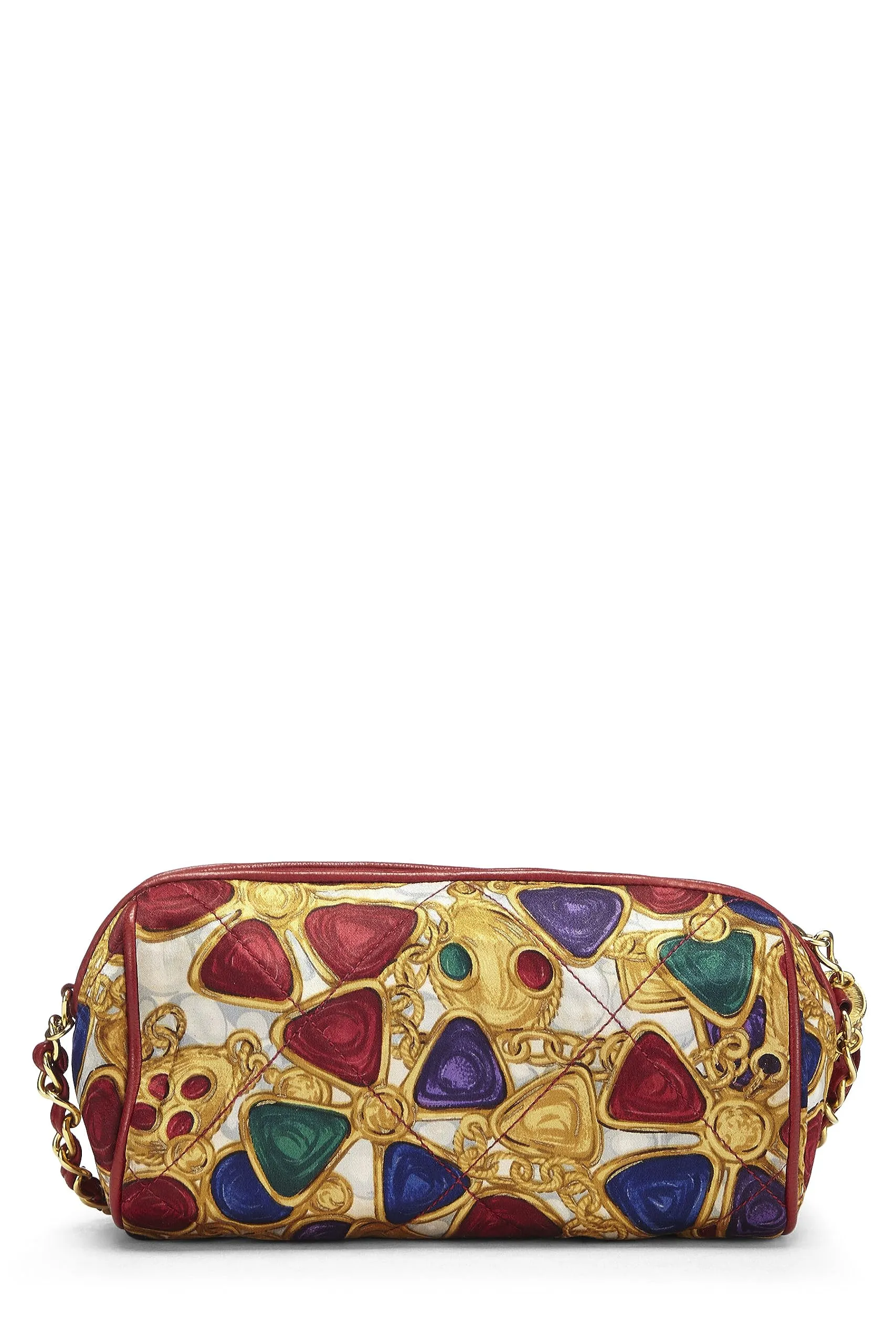 Chanel,  Red Stain Gripoix Barrel Mini Bag, Red