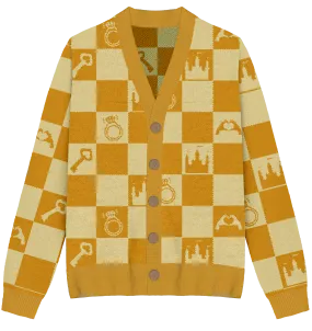 Fearless Checkered Knit Cardigan