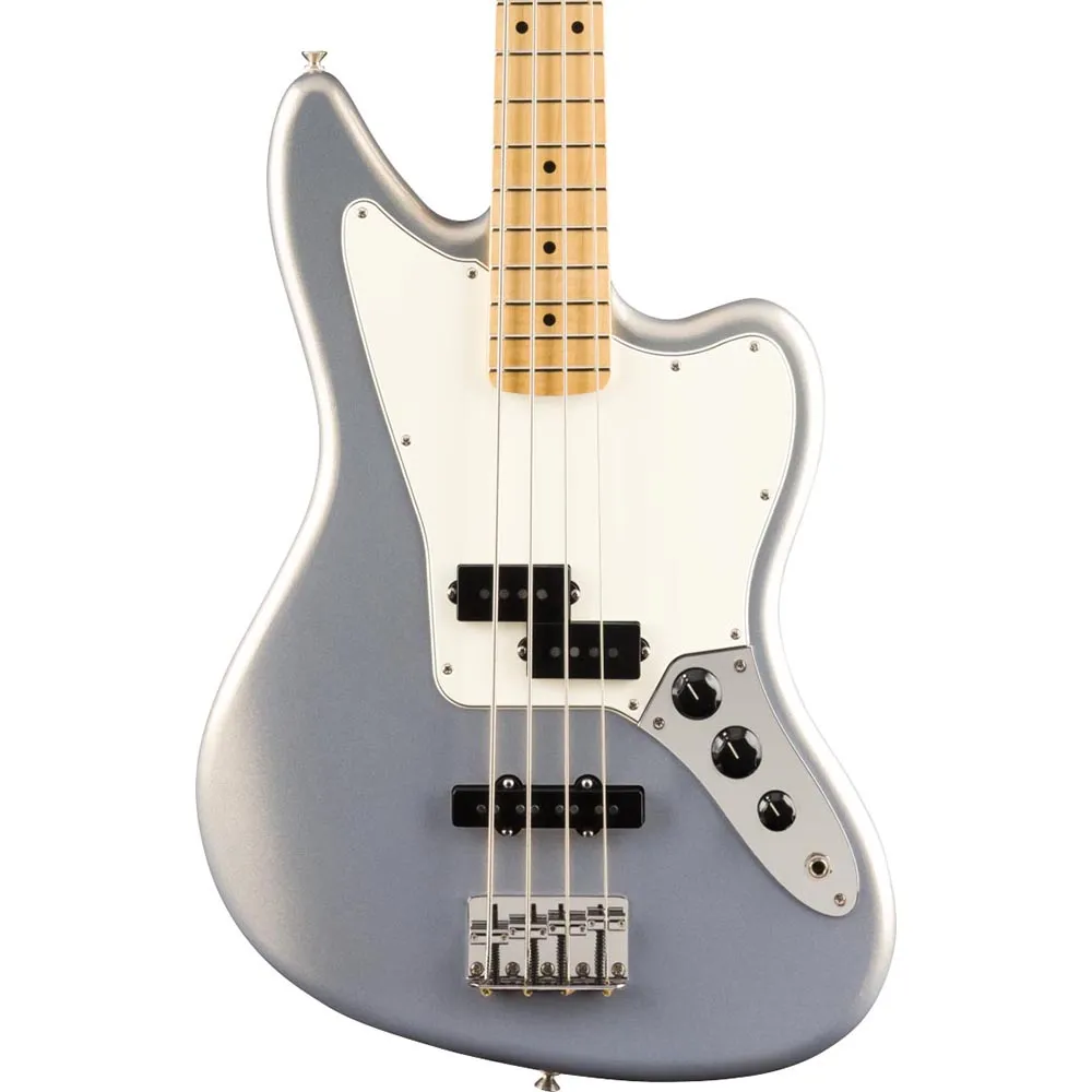 Fender Player Jaguar Bass Maple Fingerboard Silver