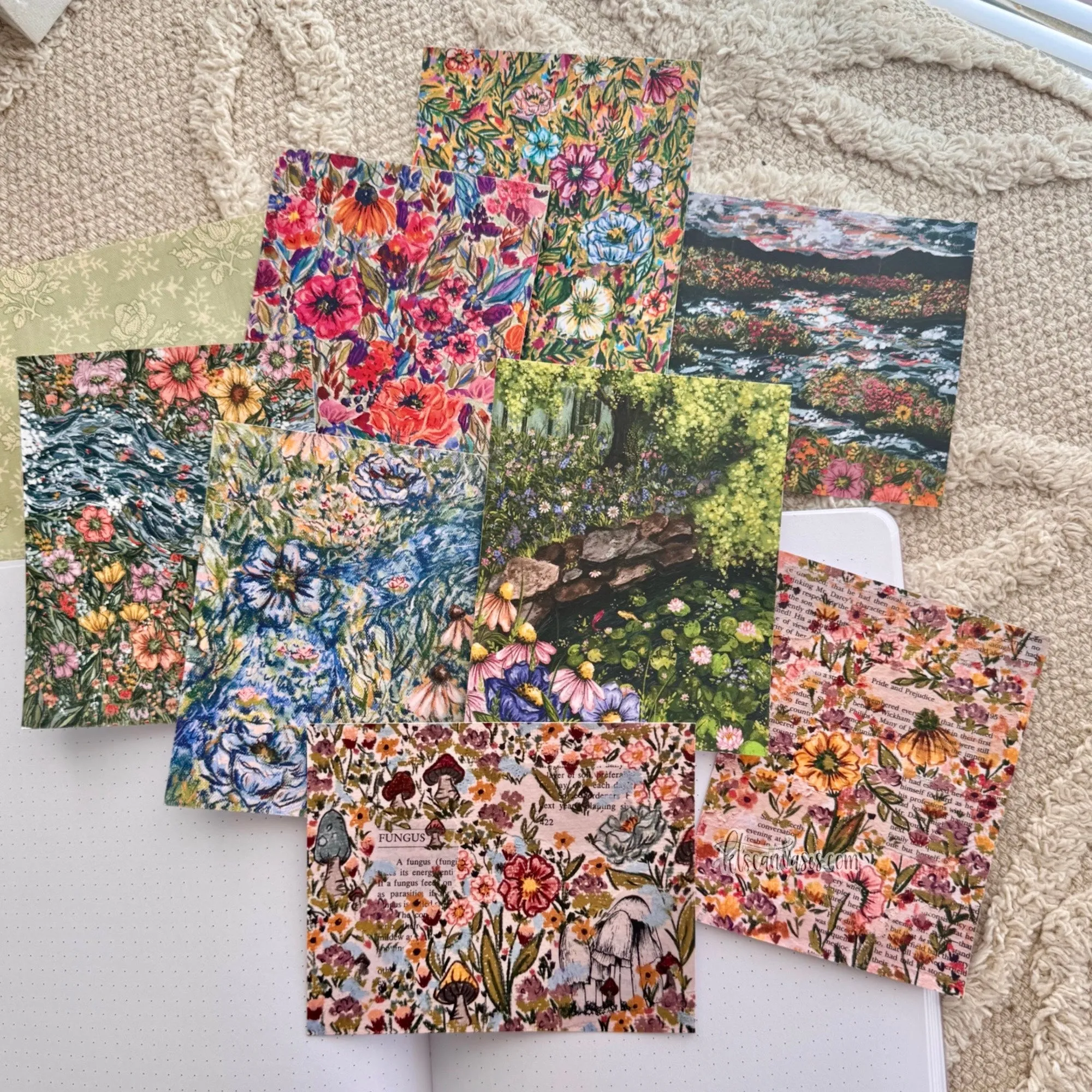 Floral Art Paper Pack (8 prints included)