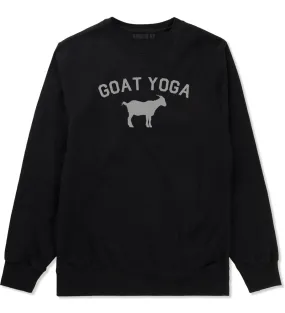 Goat Yoga Namaste Mens Crewneck Sweatshirt