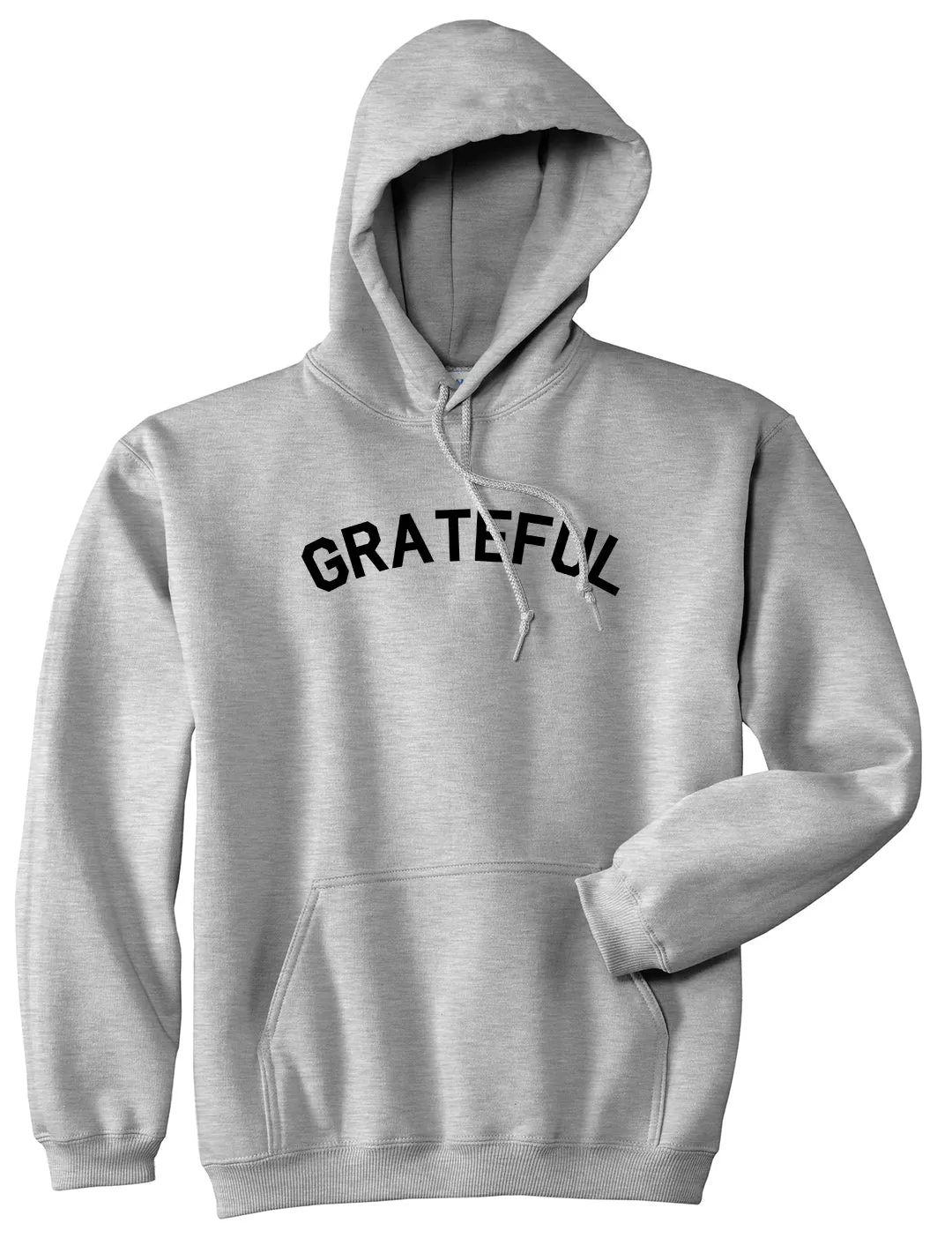Grateful Thankful Mens Pullover Hoodie