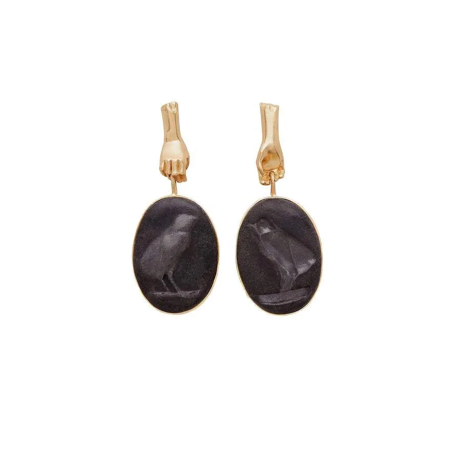Julie Cohn Bird in Hand Earring