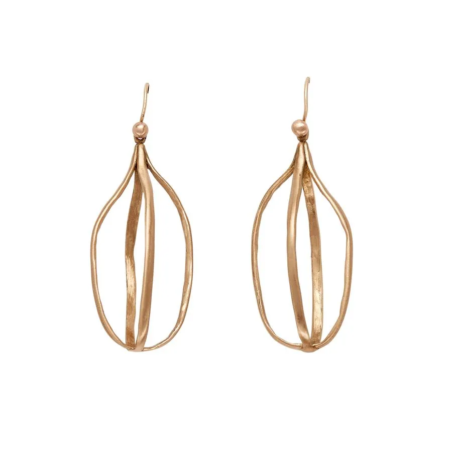 Julie Cohn Bronze Birdcage Earrings