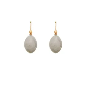 Julie Cohn Grigio Grey Egg Clay Earring