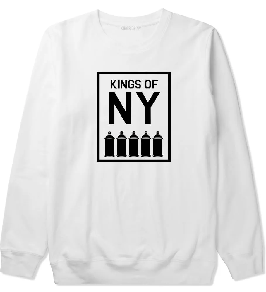 Kings Of NY Spray Can Graffiti Art Crewneck Sweatshirt
