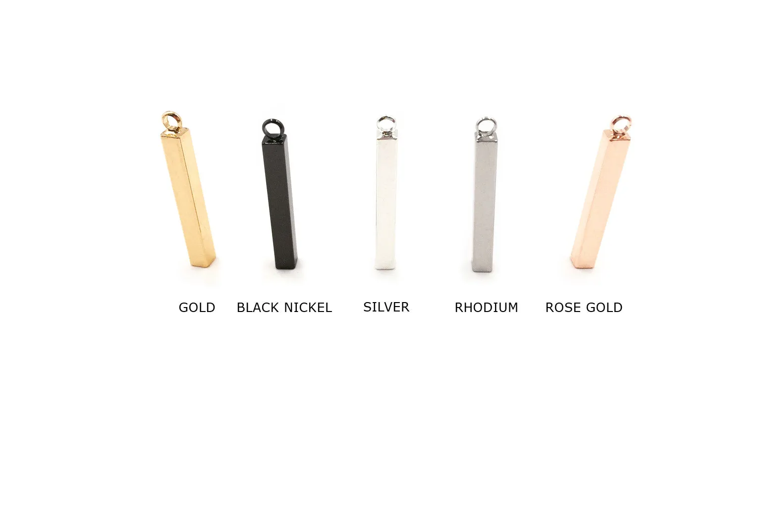 MP3660SR  4mm x 30mm Rectangle Bar Pendant