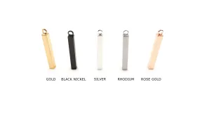 MP3660SR  4mm x 30mm Rectangle Bar Pendant