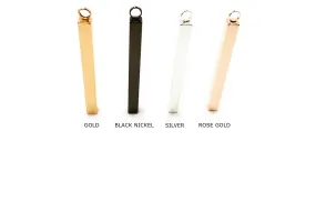 MP3663SR  5mm x 50mm Rectangle Bar Pendant