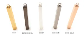 MP3665SR  6mm x 50mm Rectangle Bar Pendant