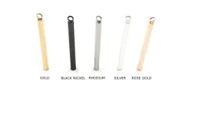 MP3667SR  4mm x 40mm Cylinder Bar Pendant