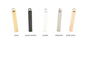 MP3668SR  5mm x 30mm Cylinder Bar Pendant