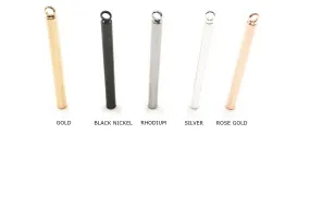 MP3669SR  5mm x 50mm Cylinder Bar Pendant