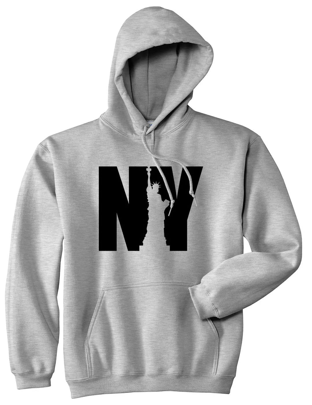 NY Statue Of Liberty Mens Pullover Hoodie
