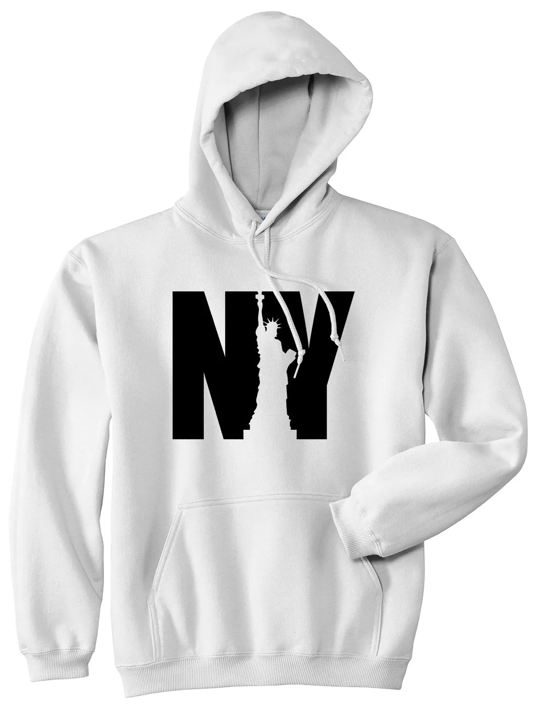 NY Statue Of Liberty Mens Pullover Hoodie