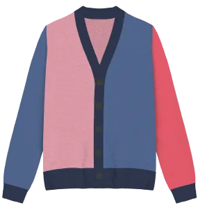 Omnisexual Colorblock Knit Cardigan