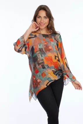 One Size Burnt Orange Blouse LIOR