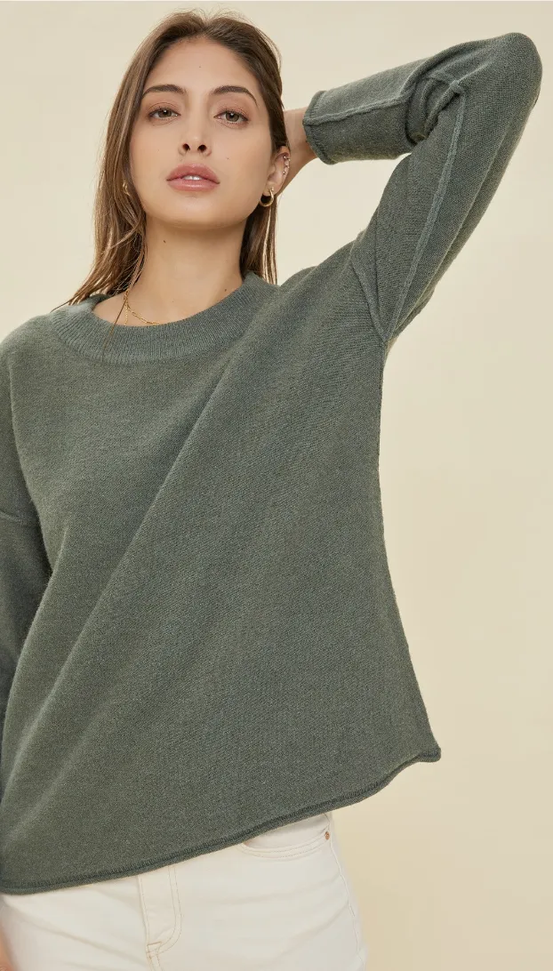 Oversized Sweater in Spruce