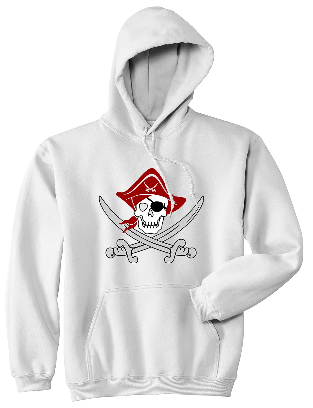 Pirate Captain And Swords Mens Pullover Hoodie