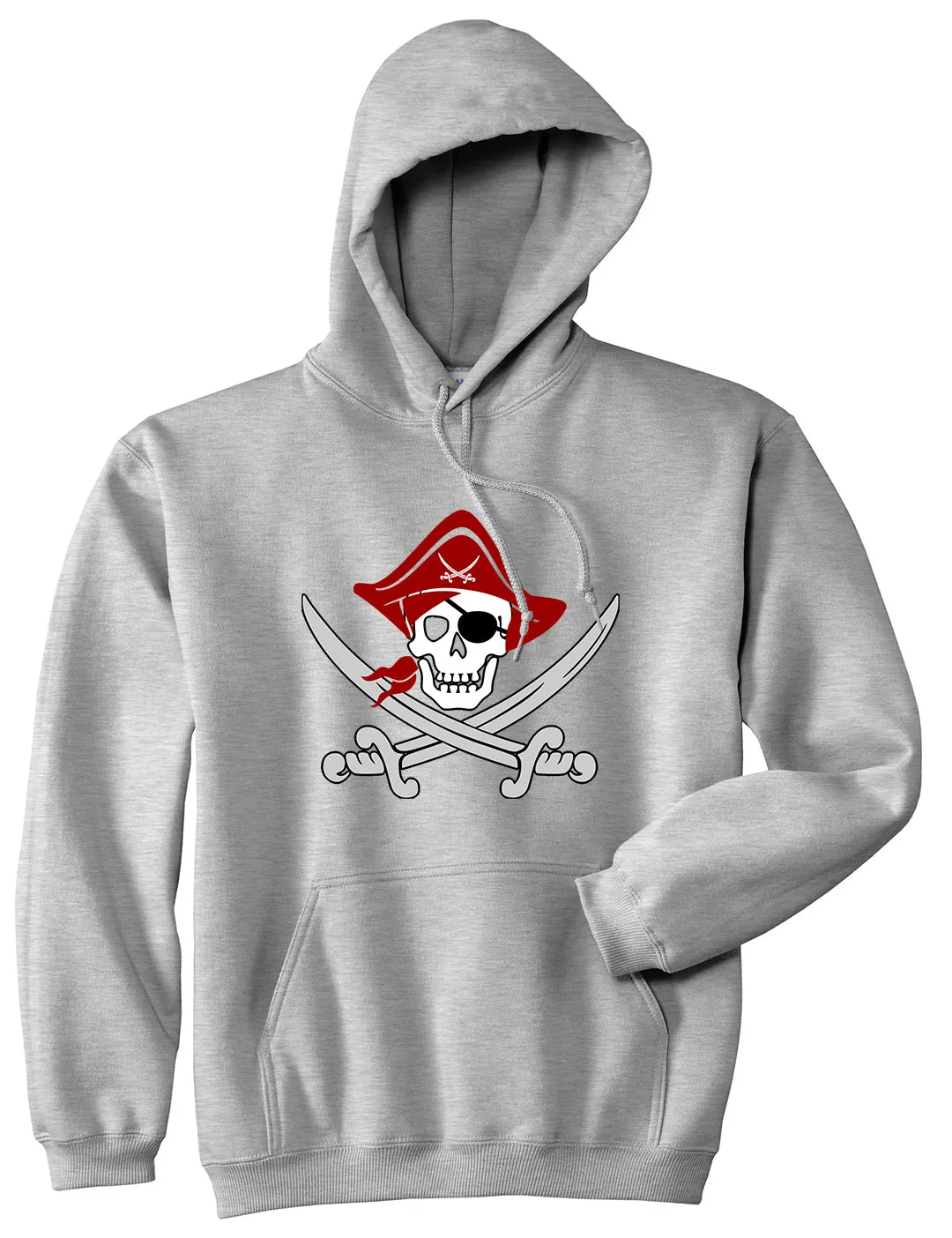 Pirate Captain And Swords Mens Pullover Hoodie