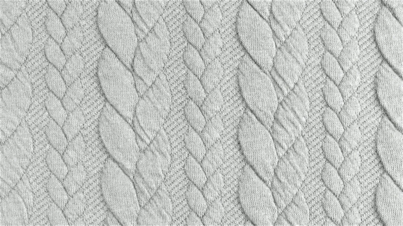 Plain Cable Knit Jersey ideal for jumpers cardigans sweaters Fabric M1659