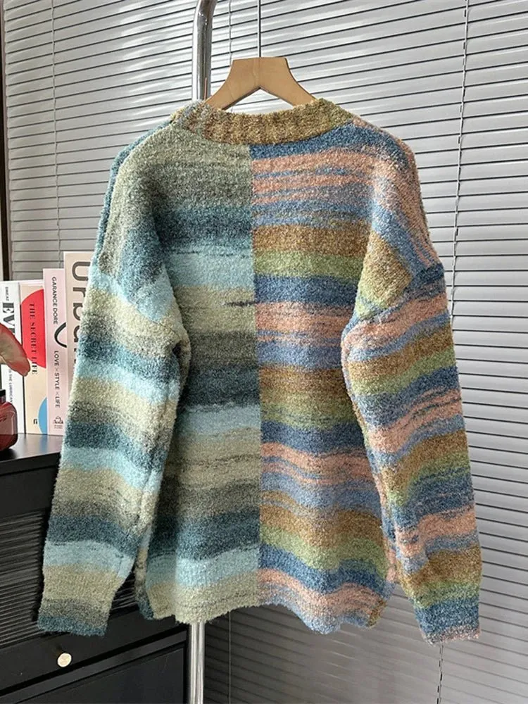Pre Order:  Soft Stripes Gradient Knit Cardigan