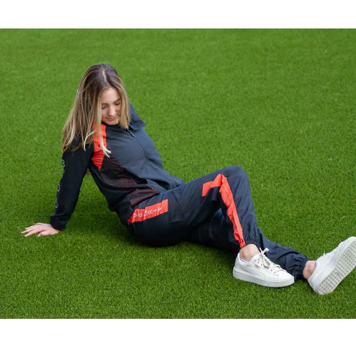 PROTECTIVE BLACK AND SEQUOIA WOMEN'S JACKET AND JOGGER SET