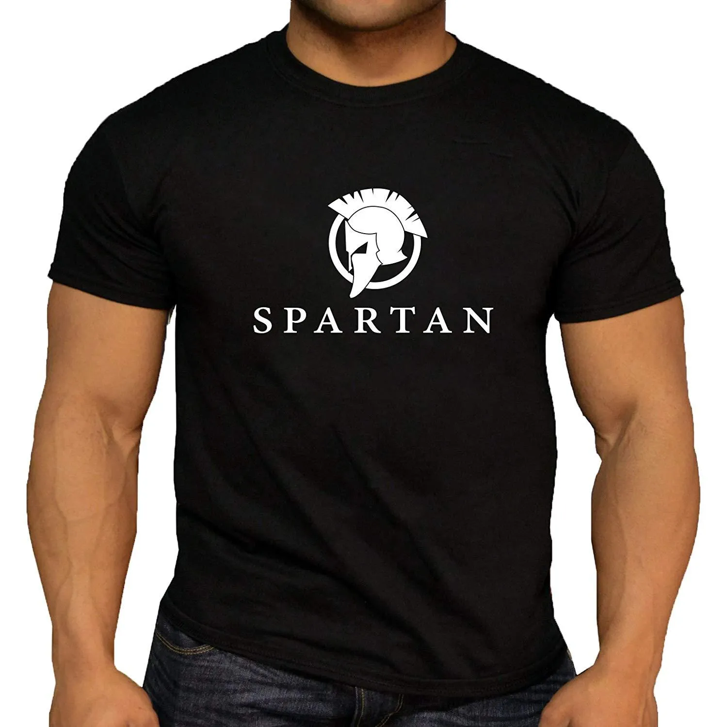 Quality Men's Spartan Classic TrainingER Workout T-Shirt. Weightlifting GymER KettlebellER Cool T Shirts Designs Best Selling