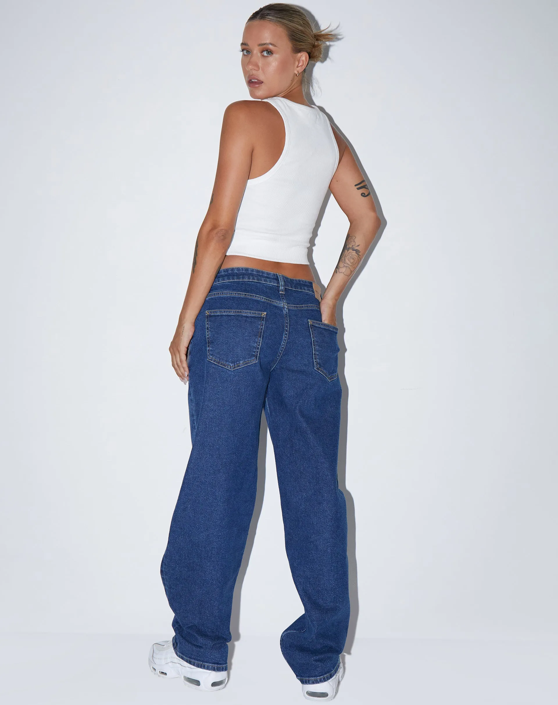 Rave Vest Top in Rib White