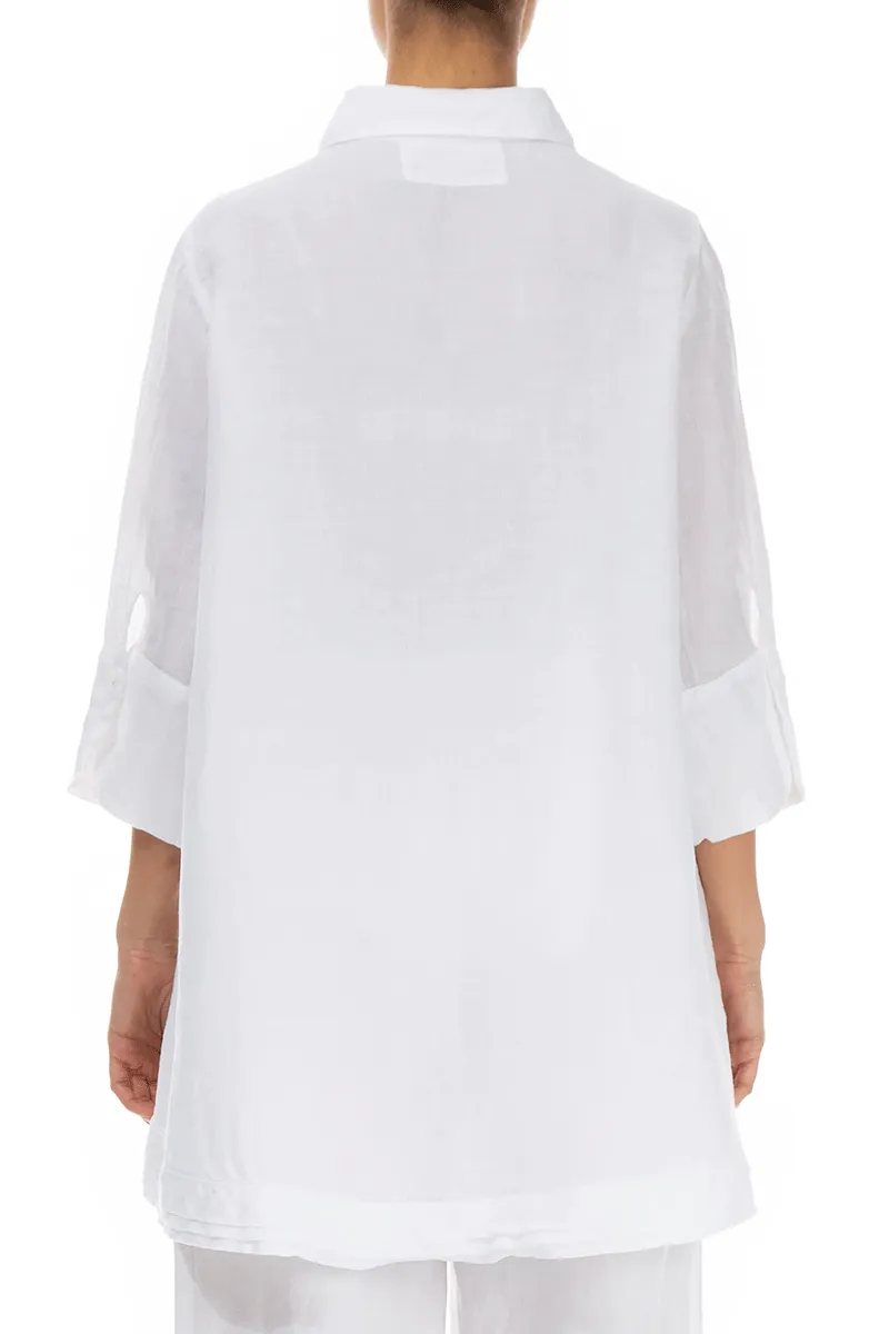 Relaxed White Linen Shirt